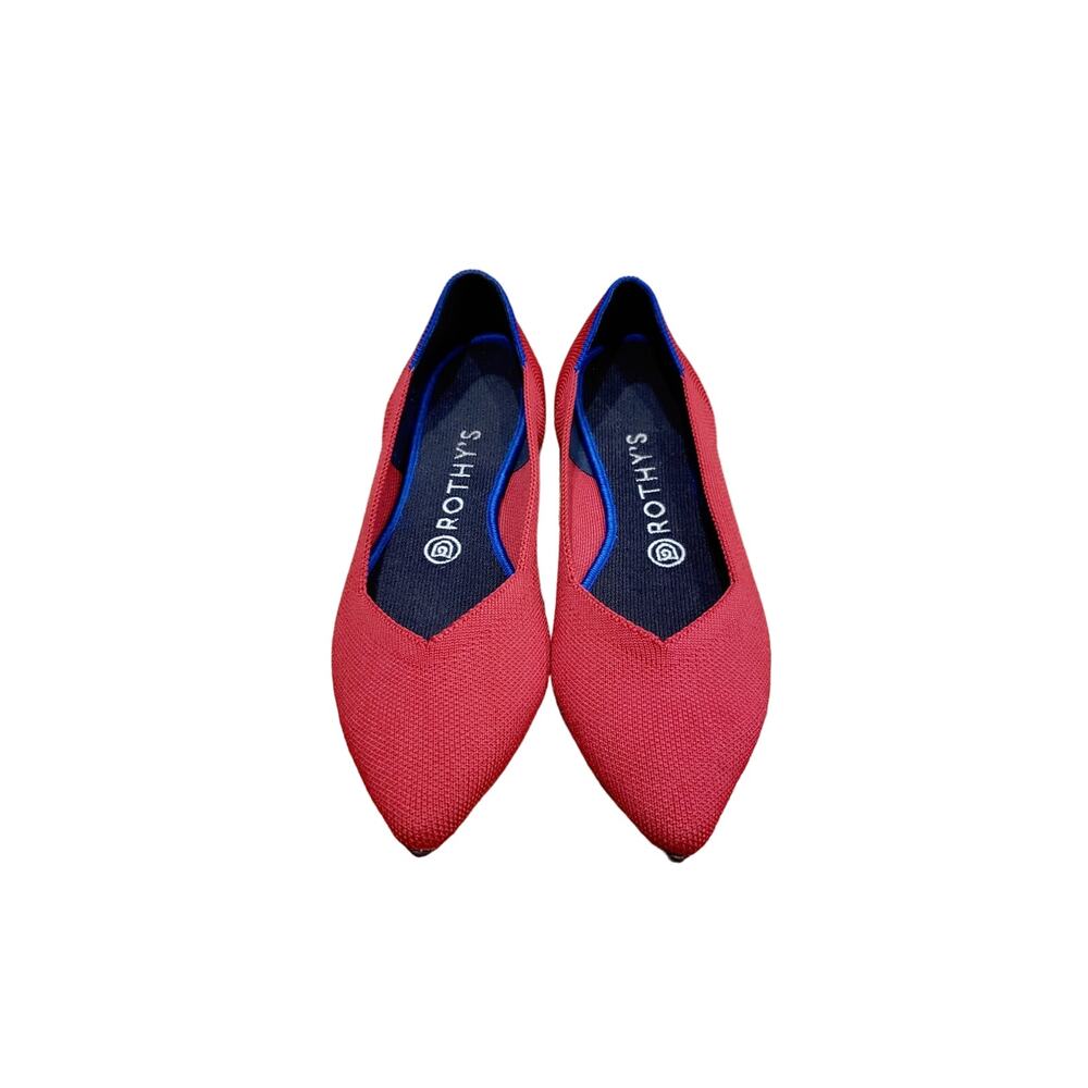 Rothy's The Point Red Ballet Flat Women's Size 8.5